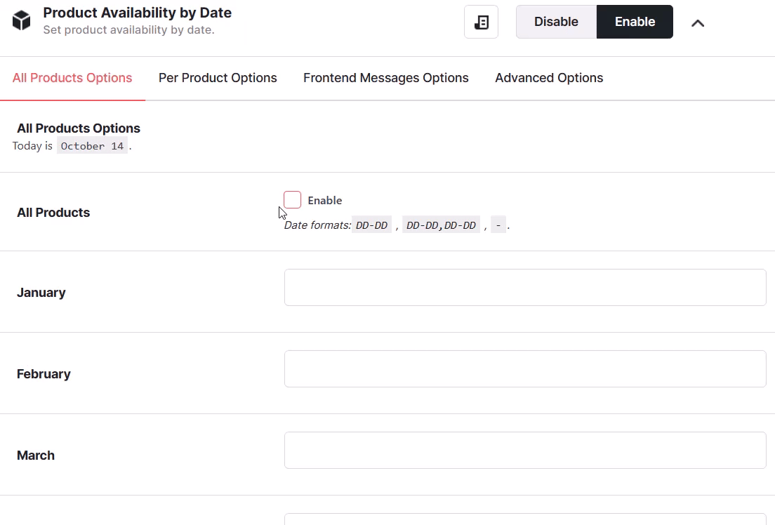 Product Availability By Date1
