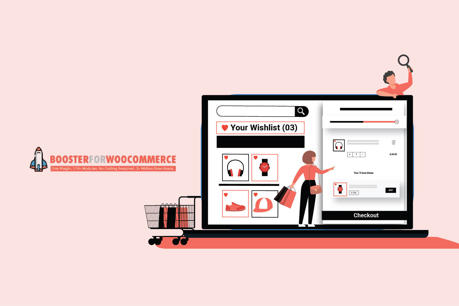 Maximize Sales & Customer Loyalty: Upsells, Wishlists, and More with Booster for WooCommerce