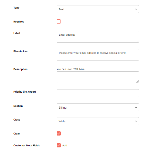 Checkout Custom Fields4