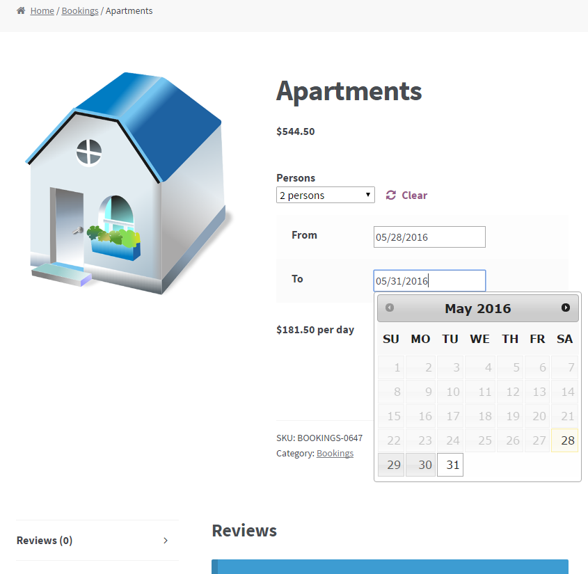 Woocommerce Bookings4