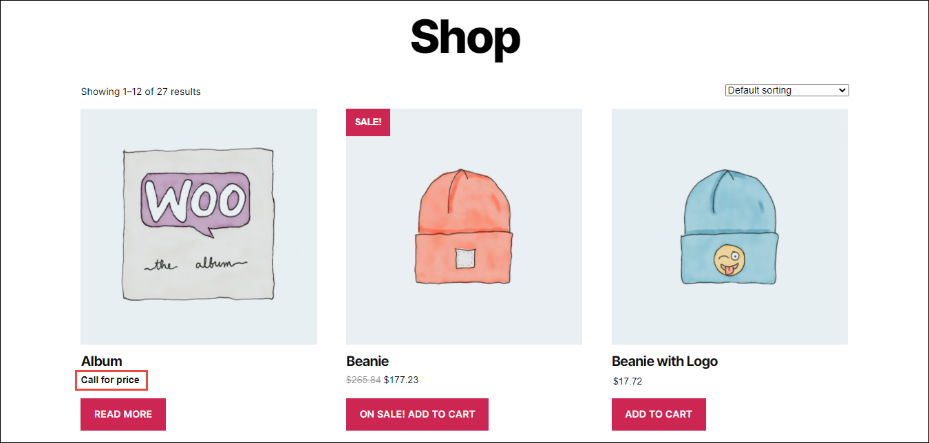 Woocommerce Call For Price2