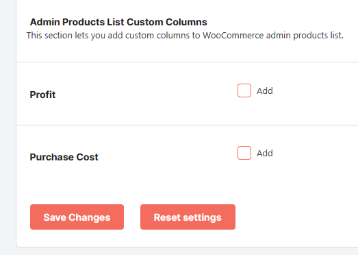 Woocommerce Cost Of Goods4