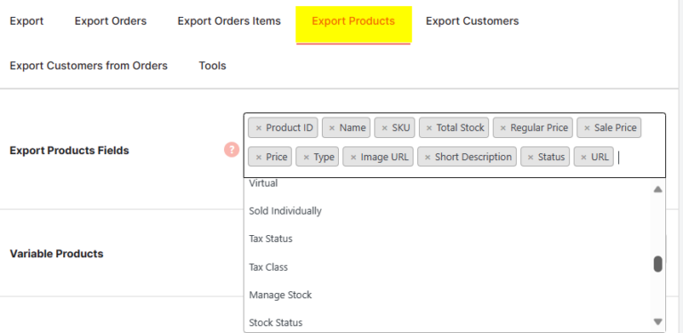 Woocommerce Export Tools5