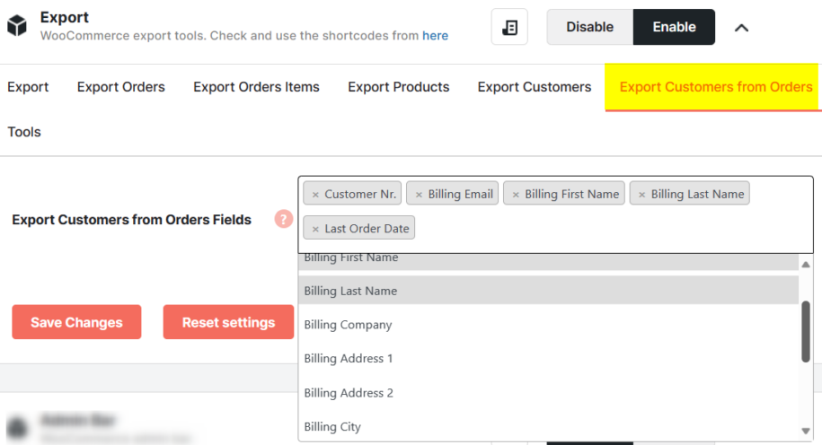 Woocommerce Export Tools9