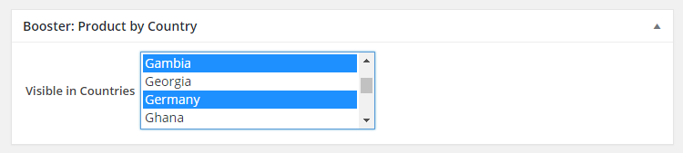 WooCommerce Product By Country Admin Settings Product Edit Page 1