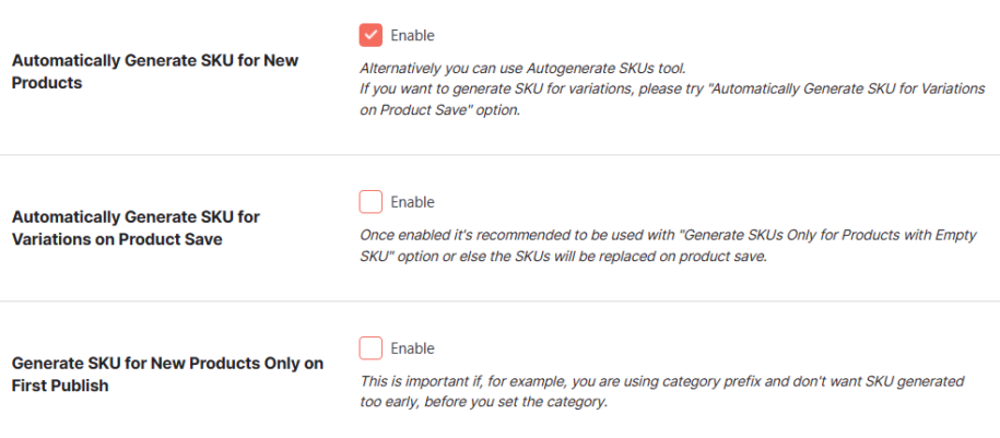 Woocommerce Sku6