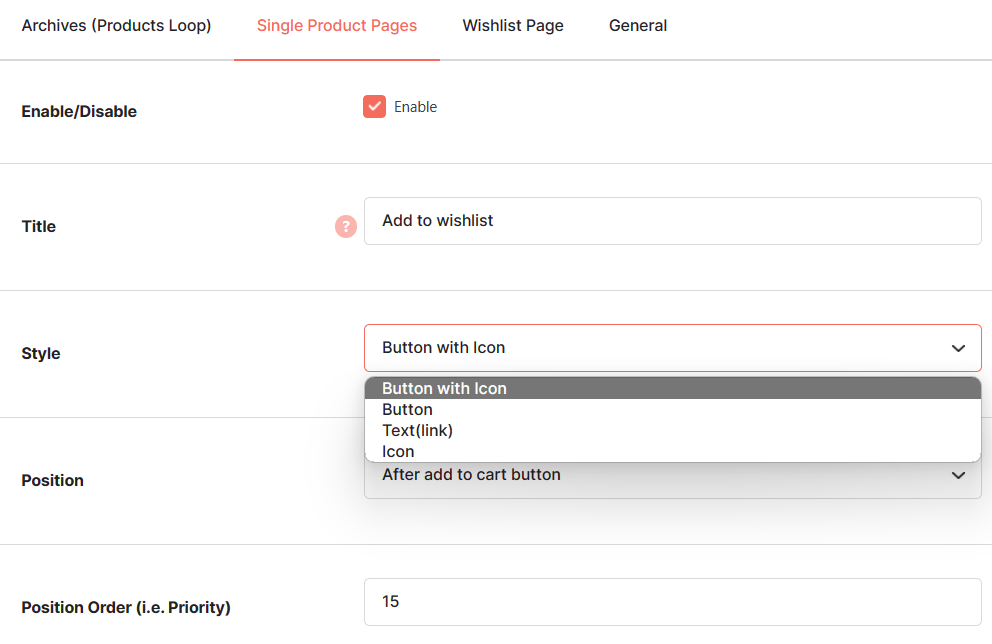 Woocommerce Wishlist3
