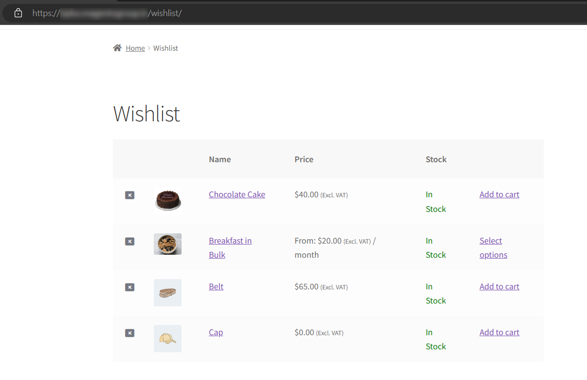 Woocommerce Wishlist5
